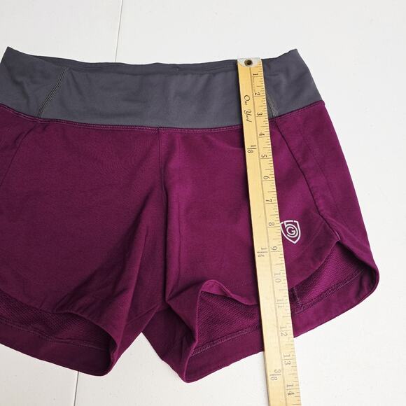 Goal Five Athletic Shorts S Womens Fast Free Purple Stretch Running Workout - Picture 9 of 11